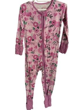 6/12 Months Little Sleepies Sweetheart Floral Zippy
